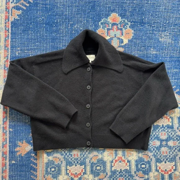 LOULOU DE SAISON Sao Cardigan, M, Black - Picture 7 of 7